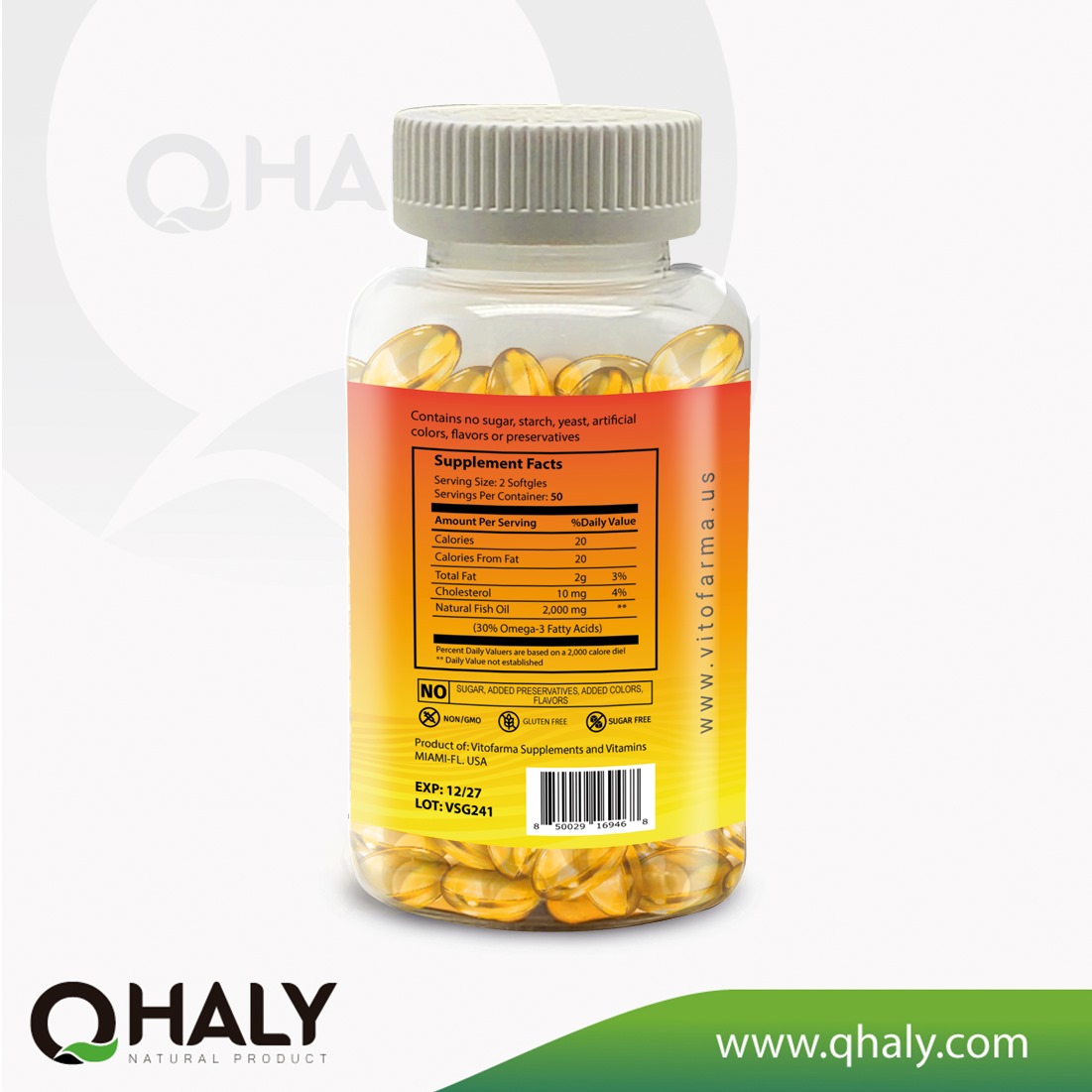 Omega 3 Fish oil 2000mg – 100 softgels